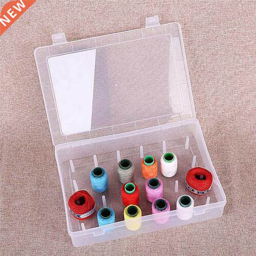 Thead Stoage Box Emboiy Caft Thead lastic Coss St
