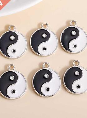 10pcs 18*21mm Enamel Kung Fu Tai Chi Charms Pendants for Nec