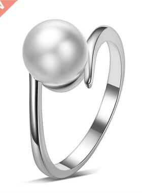 Hot Sell Shell Pearl 30% Silver Plated Ladies Finger Wedding