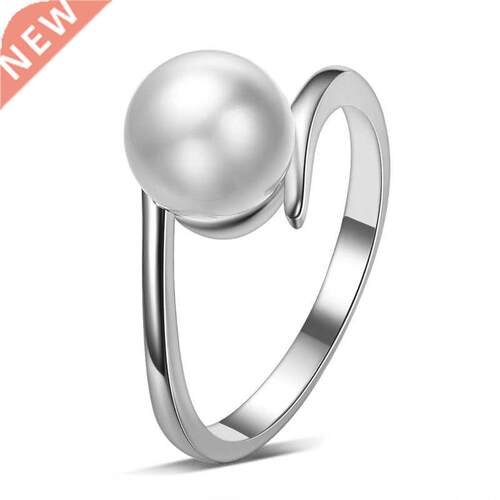 Hot Sell Shell Pearl 30% Silver Plated Ladies Finger Wedding