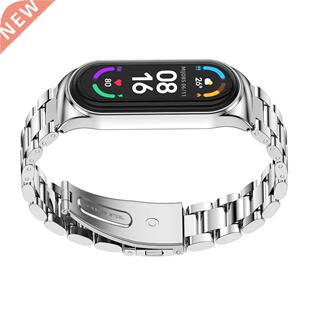 Strap for Mi Band 7 6 5 4 3 Metal Correa Mi Band 6 Bracelet