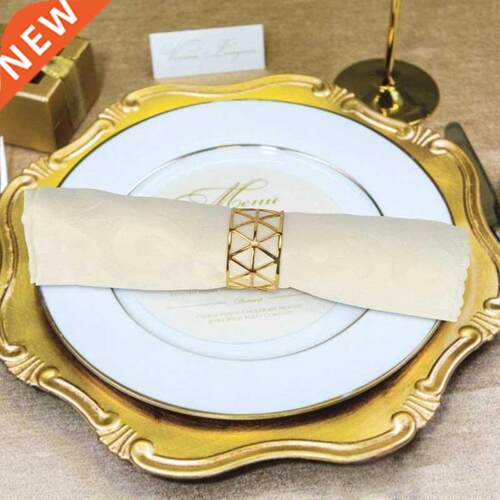 12PCS/LOT SHSEJA Round hollow napkin ring hotel beautiful