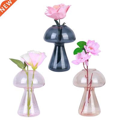 Mushroom Shaped Glass Vase Hydroponics Plant Vase Creative G