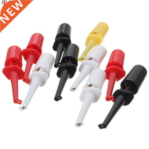 10Pcs A Lot Multimeter Lead Wire Kit Test Probe Hook Clip Gr