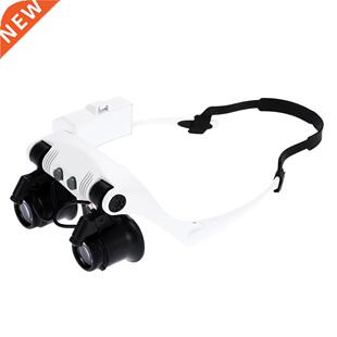 Head Wearing Magnifying Glass 10x 15x 20x 25x Jeweler Magnif