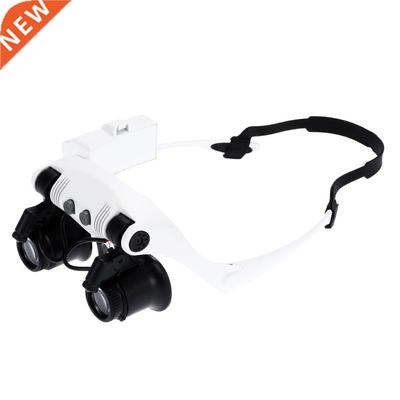 Head Wearing Magnifying Glass 10x 15x 20x 25x Jeweler Magnif