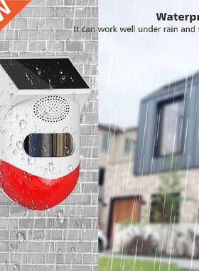 Solar Alarm Solar Powered Infrared Motions Sensor Detector