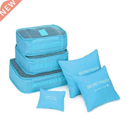 6PCS Travel Storage Bag Set for Clothes Tidy Organizer