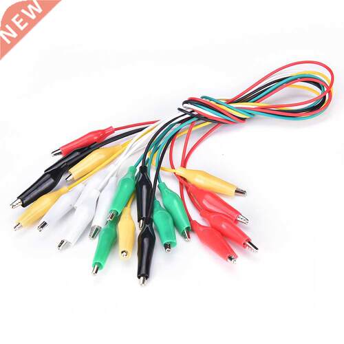 New Double-ended Crocodile Clips Cable Alligator Clip Test C