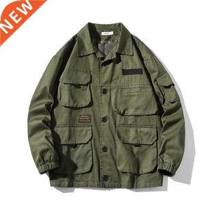 Japanese Setwear Army Green Plus Size Work Jacket Men Clothi
