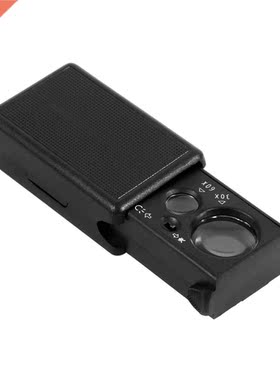 Foldable 30X/60X Lenses Jewelry Magnifier with LED UV Lights