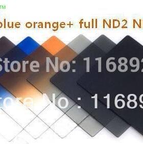6pcs color filter Gradual grey blue orange+ full ND2 ND4 ND8