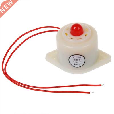 BJ3 AC220V Industrial LED Blinker Red Alarm Siren Buzzer 10