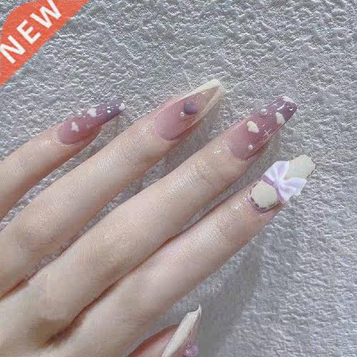 24Pcs/Set Nail Extension Tip Odor-free False Nails Cute