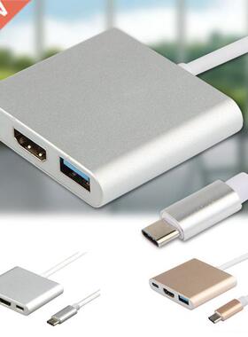 UHD 4K USB3.1 Type C to HDMI USB3.0 USB-C 3 in 1 Hub Adapter