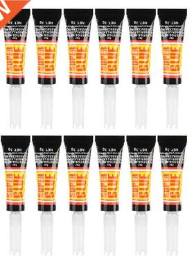 12Pcs Wood Metal Glass hesive Stationery Repair Liquid