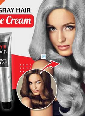 Gray Hair Dye Cream Hair Color Wax Hair Gream Unisex Smoky