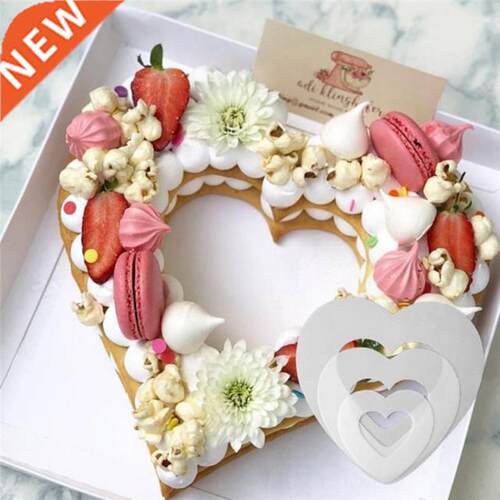 Heart Shape Cake Mold PET Plastic Cake Decorating Tools Sten