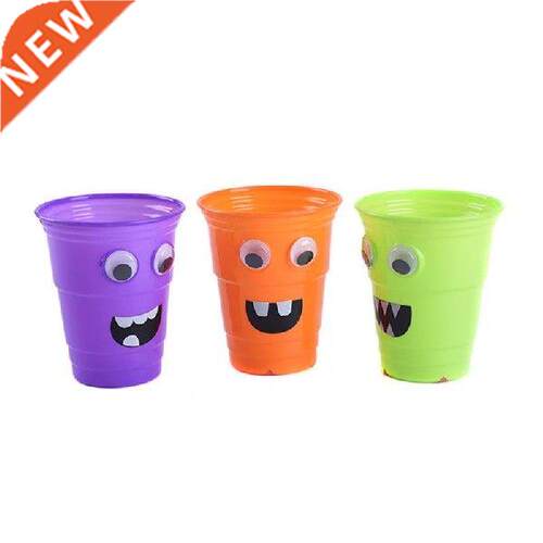 3pcs Kids Halloween Cup Cute Cartoon Decor Milk Water