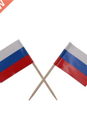 100pcs Russin Flg Toothpicks Country Flg Picks ppetizer