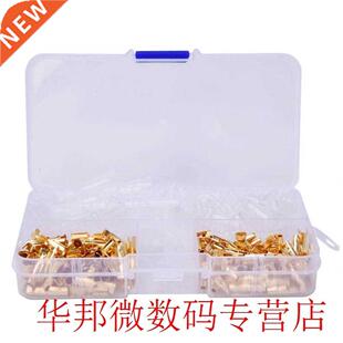 240 Pcs Bullet Connector Male Female 3.5 Golden Cable Termin