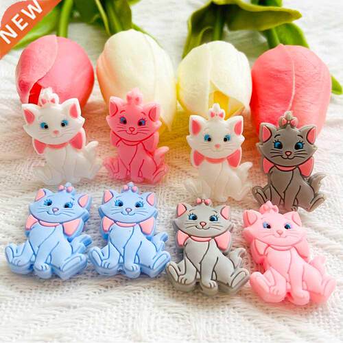 10Pcs BPA-Free Silicone Mary Beads Cartoon Teether DIY Baby