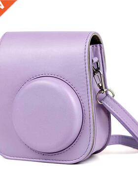 Portable Instant Camera Case Bag Holder PU Leather with Shou