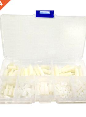 180PCS M3 Nylon White Hex M-F Spacers/ Screws/ Nuts Assorted