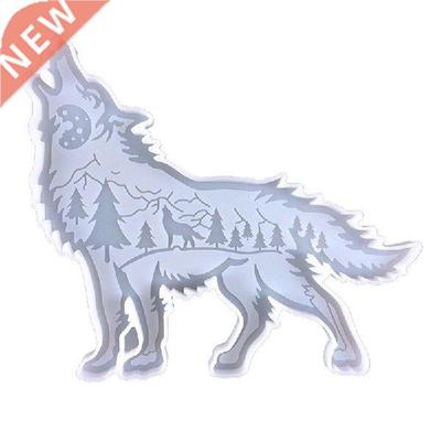 Wolf Decoration Epoxy Mould  Desktop Decoration Coaster