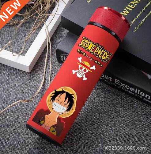 Japanese Cartoon Stainless Steel Thermos Cup Anime One Piece