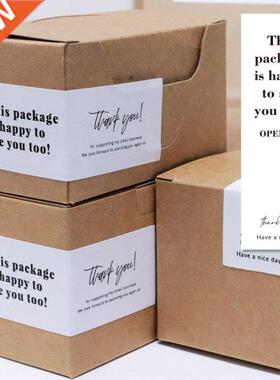30-60Pcs White Thank You Stickers For Small Business This Pa