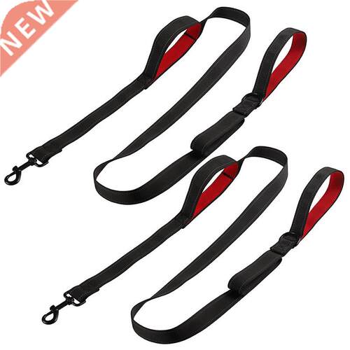 2 Pack Dog Leash 6Ft Long - Traffic Padded 2 Handles Dog Tra