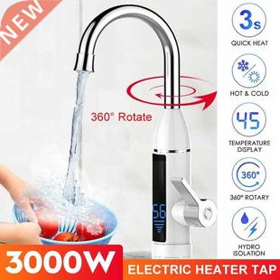 3000W Instant Electric Faucet Hot Water Heater LED Temperat
