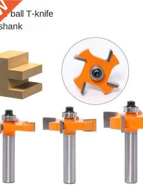 3 Pcs/Set 4-Edged Ball T-Slot Milling Cutter Woodwork 8*6/8*