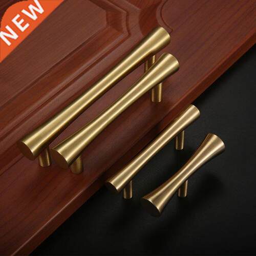 64/96/128MM Brass Furniture Handle Door Pulls Wardrobe Dress