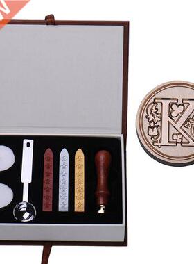 Personalized Seal Stamp Initial Letter Vintage Alphabet Wax