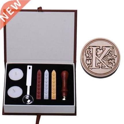 Personalized Seal Stamp Initial Letter Vintage Alphabet Wax
