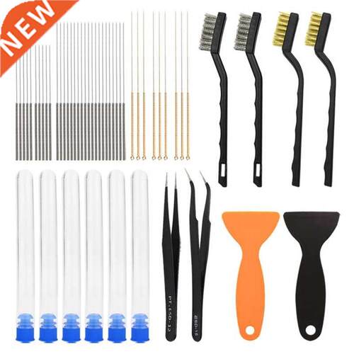 53Pcs Convenient 3D Printer Cleaning Supplies Nozzle Bru S