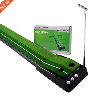Golf Puttng Mat Wth Automatc Ball Return Golf Putter