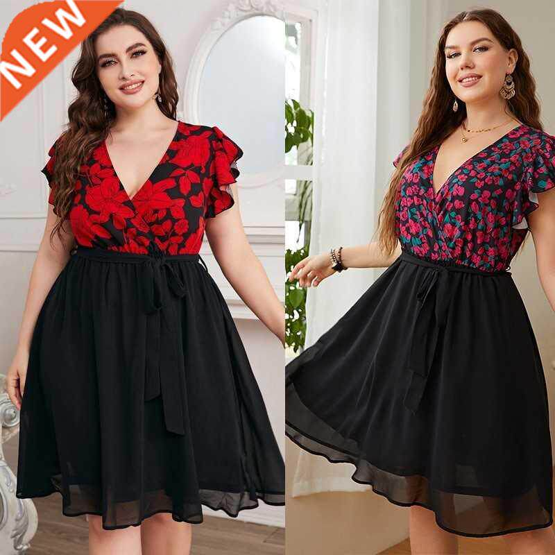 Dresses Dress Women plus size Short Sleeve Cotton club party图片