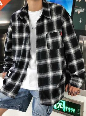 Haajuku laid Shits Men Steetwea Casual Vesatile 2021 A