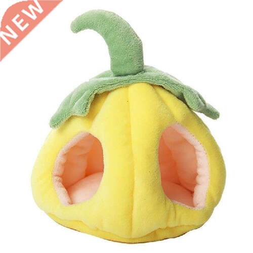 Legendog 1pc Hamster Pumpkin House Nest Bed Cartoon Soft