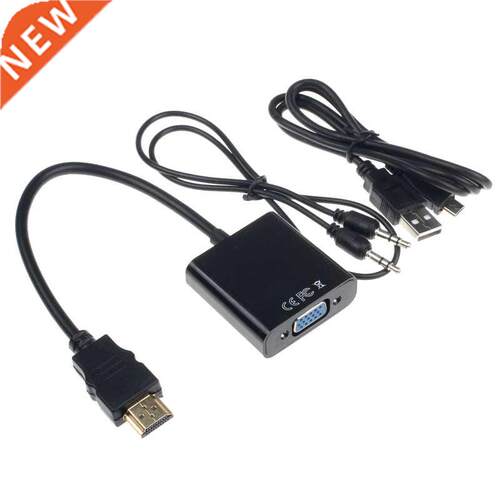 1080P HDMI to VGA With Audio Converter USB Power Video Cable
