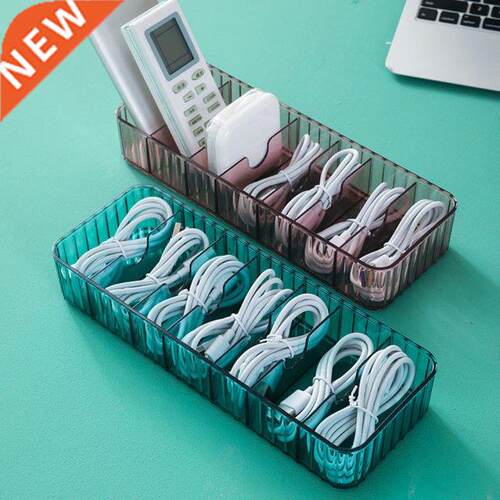 Cable Storage Box Transparent Plastc Data Lne Storage Cont