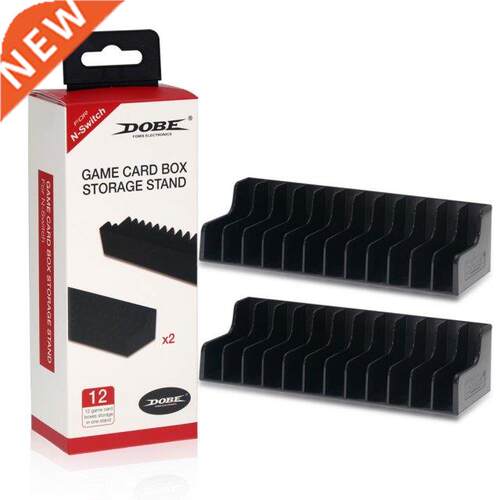 2pcs Game Card Box Storage Stand CD Disk Hder Support For