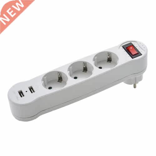 Dual USB Ports 1 to 3 Way EU Standd Power Adapter Socket S