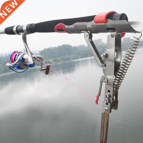 New Foldable Automatic Double Spring Angle Fishing Pole Tack