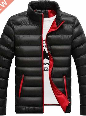 Men' s Packable Puffer Down Stand Collar Full Zip Jacket Out