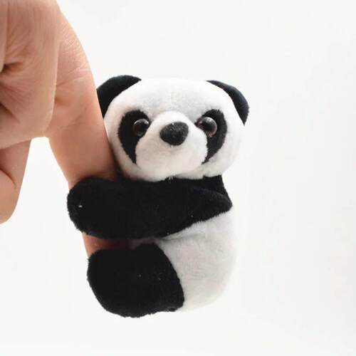 9cm Kawaii Panda Plush Doll Toy Soft Animal Panda Clip Black