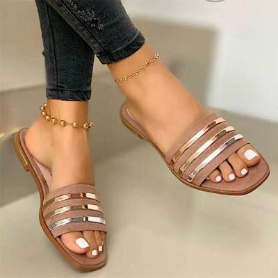 women flat sandals big size 43 summer shoes 大尺码女平跟凉鞋